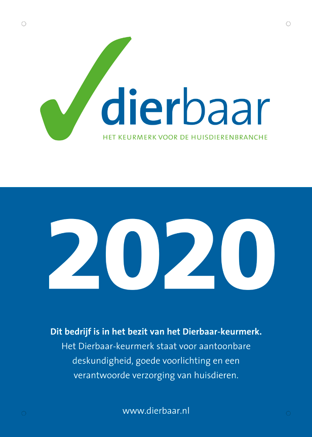 Bord met Dierbaar keurmerk
